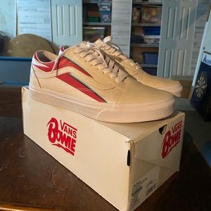 David Bowie Vans Old Skool Men’s 9.5 Women’s 11 - Aladdin Sane